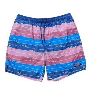 Vineyard Vines Whale Swim Trunks Mens Size XL Mesh Lining Pockets Drawstring EUC